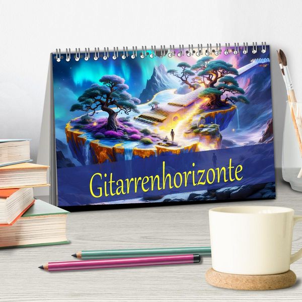Produktbild: Gitarrenhorizonte (Tischkalender 2026 DIN A5 quer), CALVENDO Monatskalender