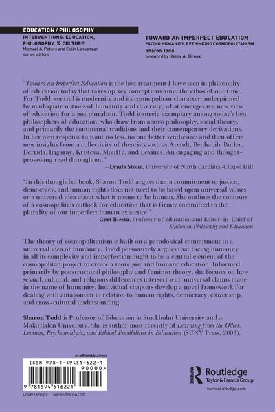 Produktbild: Toward an Imperfect Education