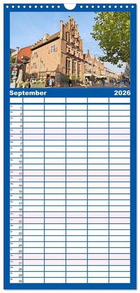 Produktbild: Familienplaner 2026 - Venlo mit 5 Spalten (Wandkalender, 21 x 45 cm) CALVENDO