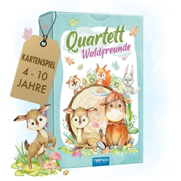 Produktbild: Tr&ouml;tsch Quartett Spiel Waldfreunde