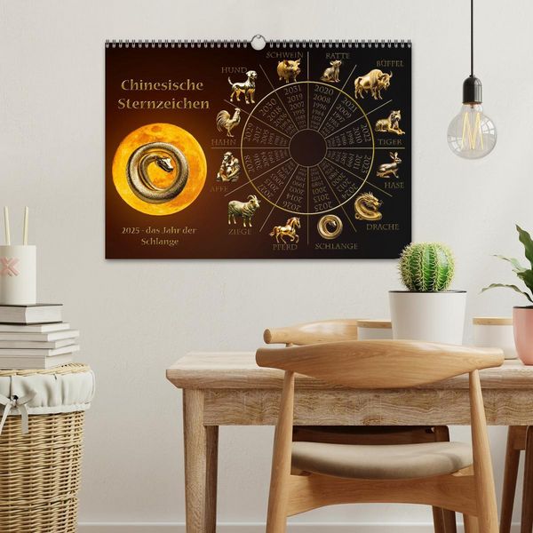 Produktbild: Chinesische Sternzeichen (Wandkalender 2026 DIN A3 quer), CALVENDO Monatskalender