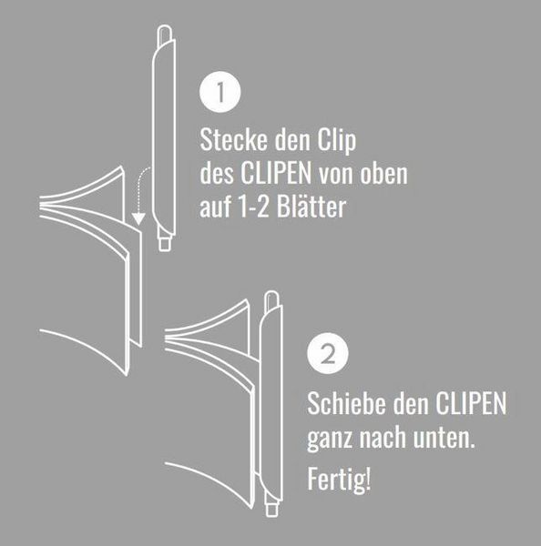 Produktbild: Clipen Monster Blau &ndash; Gelschreiber mit Clip