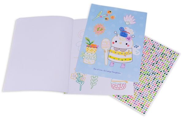 Produktbild: Mein Malbuch mit bunten Glitzersteinen. Im Feenwald (Mit &uuml;ber 1.000 Glitzersteinen)