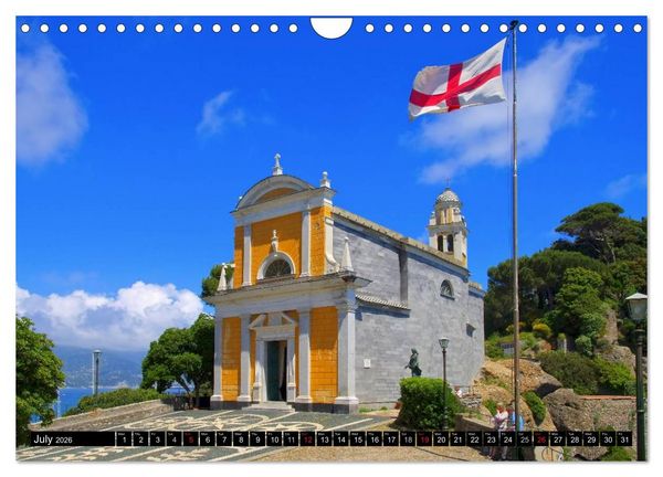 Produktbild: Riviera di Levante The Coast of Liguria (Wall Calendar 2026 DIN A4 landscape), CALVENDO 12 Month Wall Calendar
