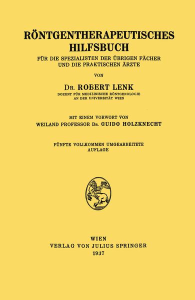 Produktbild: R&ouml;ntgentherapeutisches Hilfsbuch