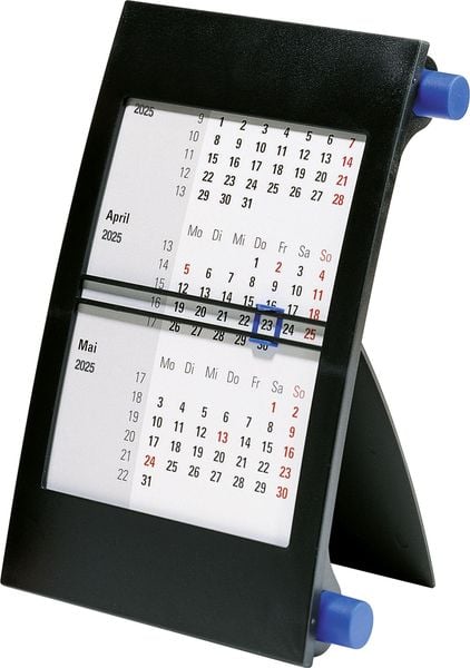 Rido/idé 7038000305 3-Monats-Tischkalender (2025)| 1 Seite = 3 Monate| 90 × 120 mm