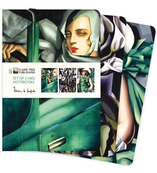 Produktbild: Dreier Set Mittelformat-Notizb&uuml;cher: Tamara de Lempicka