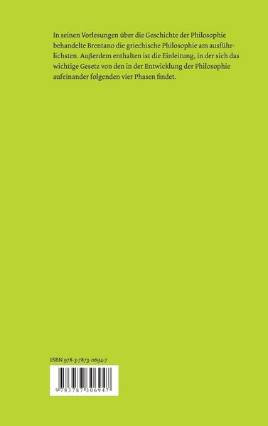 Produktbild: Geschichte der griechischen Philosophie