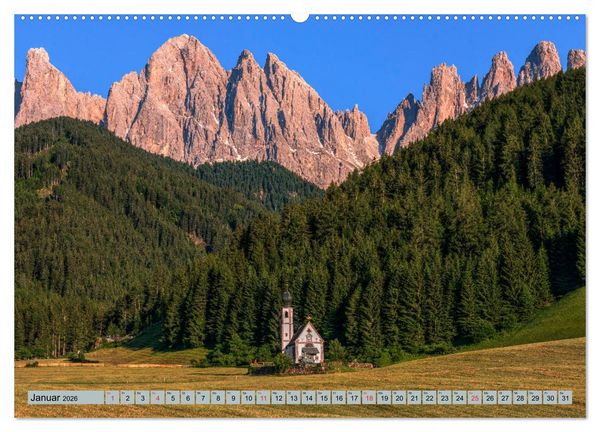 Produktbild: Dolomiten, Alpenparadies im Norden Italiens (Wandkalender 2026 DIN A2 quer), CALVENDO Monatskalender