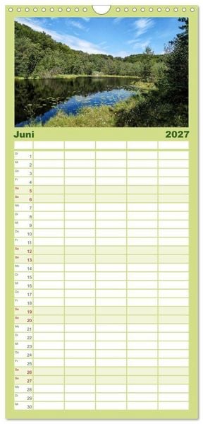 Produktbild: Familienplaner 2027 - Das idyllische Usedom mit 5 Spalten (Wandkalender, 21 x 45 cm) CALVENDO
