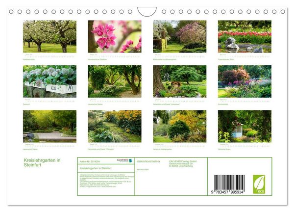 Produktbild: Kreislehrgarten in Steinfurt (Wandkalender 2026 DIN A4 quer), CALVENDO Monatskalender