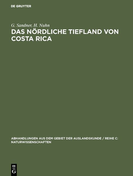 Produktbild: Das n&ouml;rdliche Tiefland von Costa Rica
