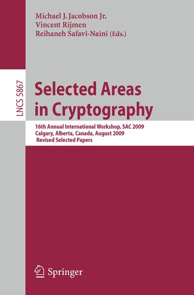 Produktbild: Selected Areas in Cryptography