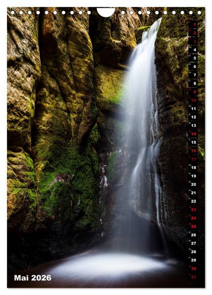 Produktbild: Wasserf&auml;lle. Beindruckende Schauspiele der Natur (Wandkalender 2026 DIN A4 hoch), CALVENDO Monatskalender