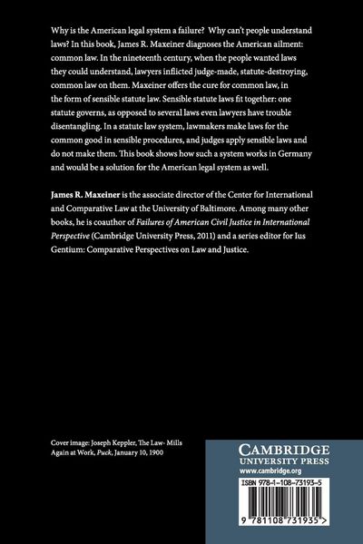 Produktbild: Failures of American Methods of Lawmaking in Historical and Comparative Perspectives
