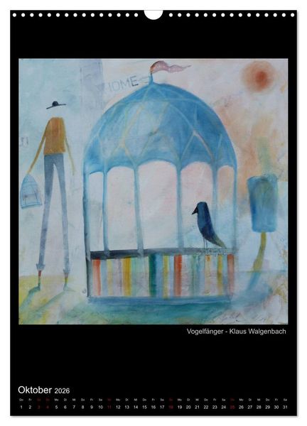 Produktbild: Kunstkalender der Moerser Palette e.V. (Wandkalender 2026 DIN A3 hoch), CALVENDO Monatskalender