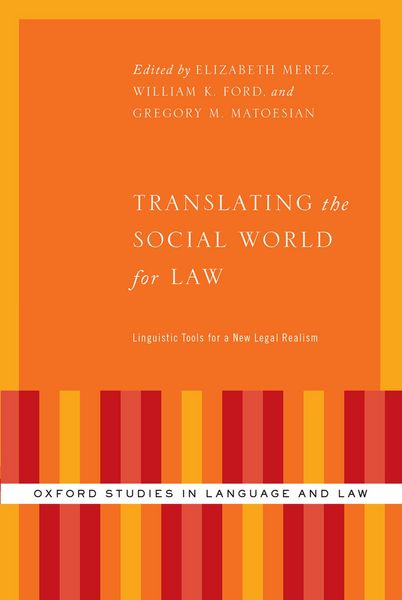 Produktbild: Translating the Social World for Law