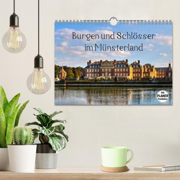 Produktbild: Burgen und Schl&ouml;sser im M&uuml;nsterland (Wandkalender 2026 DIN A4 quer), CALVENDO Monatskalender
