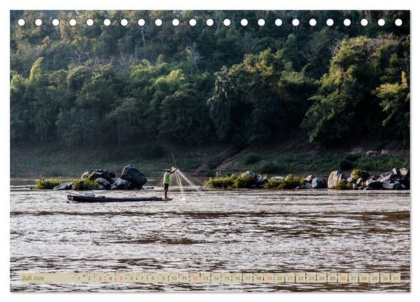 Produktbild: Laos - eine Bildreise (Tischkalender 2026 DIN A5 quer), CALVENDO Monatskalender