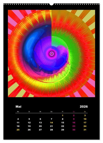 Produktbild: Energie-Spiralen 2026 (Wandkalender 2026 DIN A2 hoch), CALVENDO Monatskalender