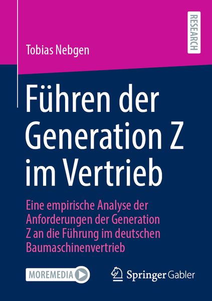 Produktbild: F&uuml;hren der Generation Z im Vertrieb