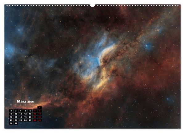 Produktbild: InfinityAstro - die Unendlichkeit im Bild - Astrofotos von Roland Schliessus (hochwertiger Premium Wandkalender 2026 DIN A2 quer), Kunstdruck in Hochglanz