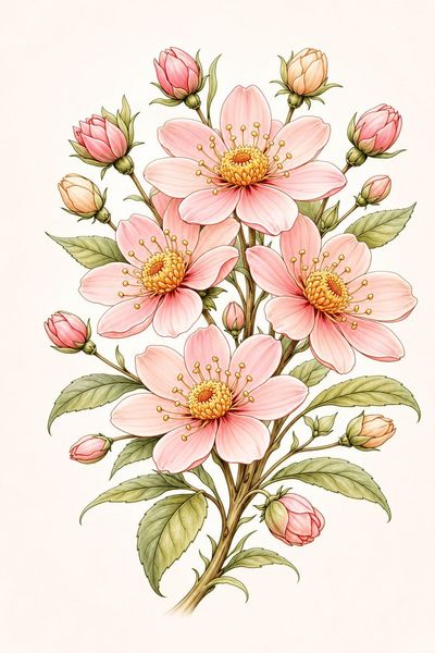 Produktbild: Blumen Malbuch f&uuml;r Erwachsene mit 50 sch&ouml;nen Ausmalmotiven