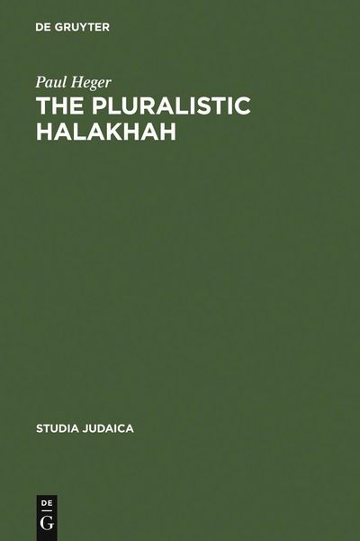 Produktbild: The Pluralistic Halakhah