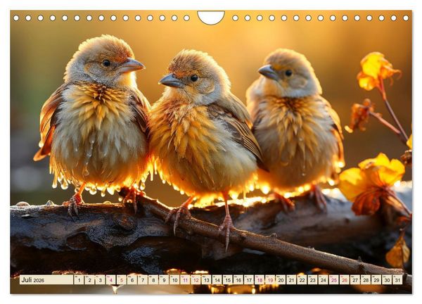 Produktbild: V&ouml;gel Alltag (Wandkalender 2026 DIN A4 quer), CALVENDO Monatskalender