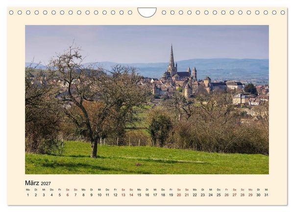 Produktbild: Burgund - Das gr&uuml;ne Herz Frankreichs (Wandkalender 2027 DIN A4 quer), CALVENDO Monatskalender