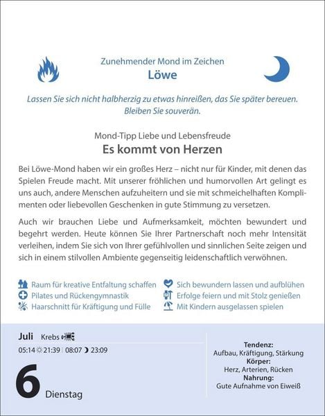 Produktbild: Leben mit dem Mond Tagesabrei&szlig;kalender 2027 - Praktische Tipps Tag f&uuml;r Tag