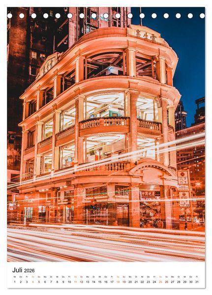 Produktbild: Hongkong Street live (Tischkalender 2026 DIN A5 hoch), CALVENDO Monatskalender