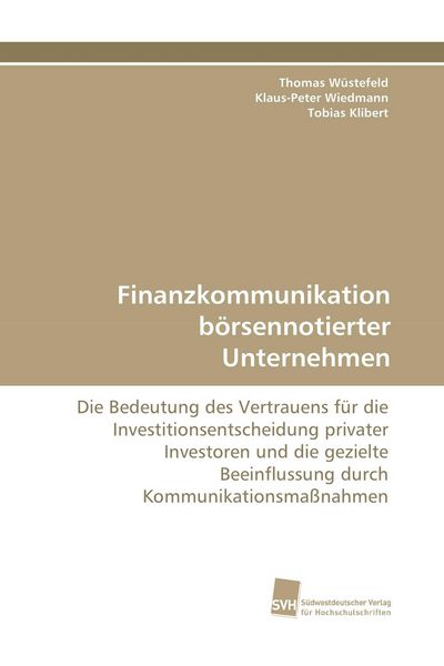 Produktbild: Finanzkommunikation b&ouml;rsennotierter Unternehmen