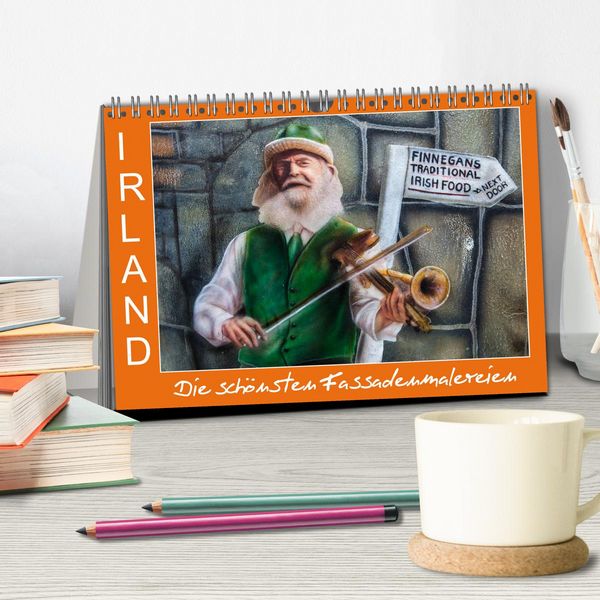 Produktbild: IRLAND - Die sch&ouml;nsten Fassadenmalereien (Tischkalender 2026 DIN A5 quer), CALVENDO Monatskalender