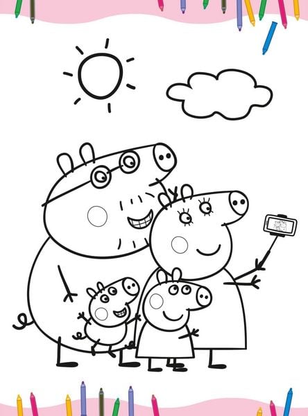 Produktbild: Peppa Wutz Ausmalbilder: Mein MEGA Malspa&szlig; (X)