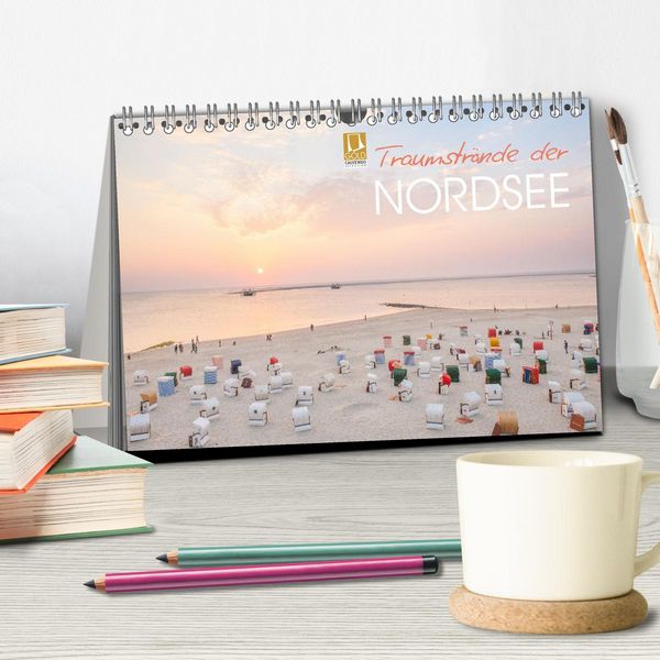 Produktbild: Traumstr&auml;nde der Nordsee (Tischkalender 2026 DIN A5 quer), CALVENDO Monatskalender
