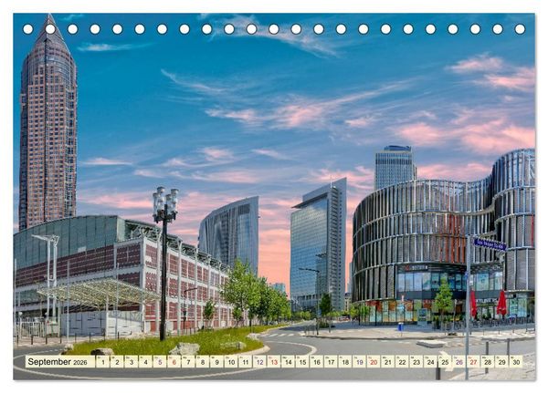 Produktbild: Frankfurt - meine Stadt mit viel Herz (Tischkalender 2026 DIN A5 quer), CALVENDO Monatskalender