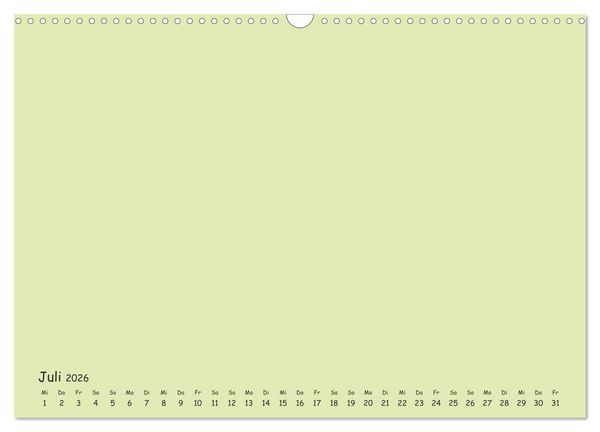 Produktbild: Regenbogen Kinder Bastelkalender - Zum Selbstgestalten - DIY Kreativ-Kalender (Wandkalender 2026 DIN A3 quer), CALVENDO Monatskalender