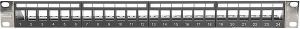 Produktbild: Digitus 24 Port Netzwerk-Patchpanel 483mm (19\") Unbest&uuml;ckt 1 HE Unbest&uuml;ckt