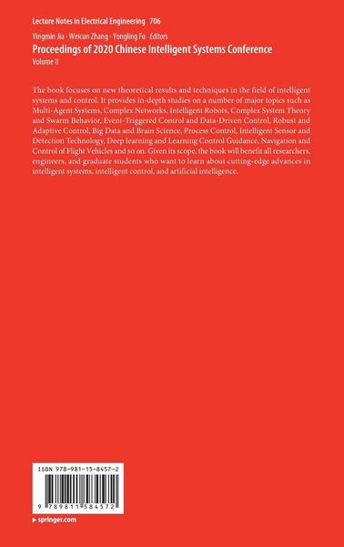 Produktbild: Proceedings of 2020 Chinese Intelligent Systems Conference