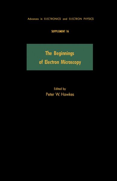 Produktbild: The Beginnings of Electron Microscopy