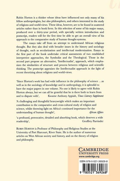 Produktbild: Patterns of Thought in Africa and the West