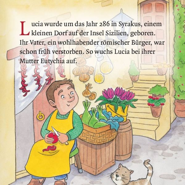 Produktbild: Die heilige Lucia und der Lichterkranz. Mini-Bilderbuch