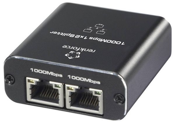 Produktbild: Renkforce RF-6739678 RF-GES-200 Netzwerk Switch RJ45 2 Port USB-Stromversorgung