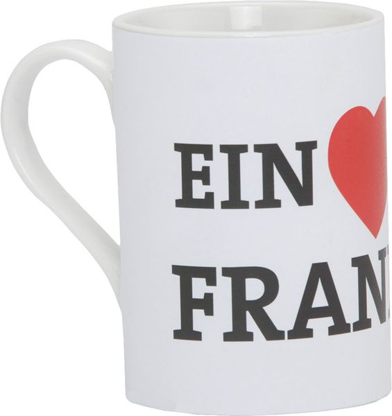 Produktbild: Fr&auml;nkische Tasse &raquo;Ein Herz f&uuml;r Franken&laquo;