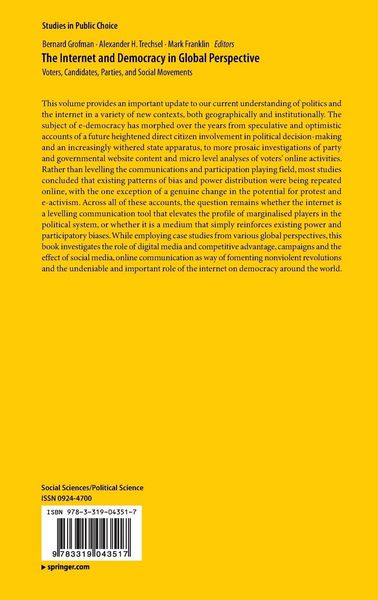 Produktbild: The Internet and Democracy in Global Perspective