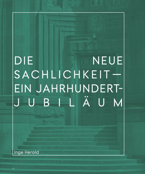 Produktbild: Die Neue Sachlichkeit / The New Objectivity
