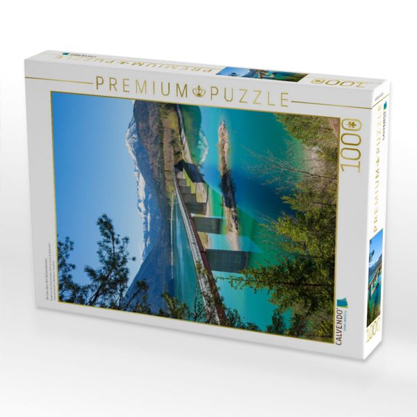 Produktbild: CALVENDO Puzzle Br&uuml;cke &uuml;ber den Sylvensteinsee | 1000 Teile Lege-Gr&ouml;&szlig;e 64x48cm Foto-Puzzle f&uuml;r gl&uuml;ckliche Stunden