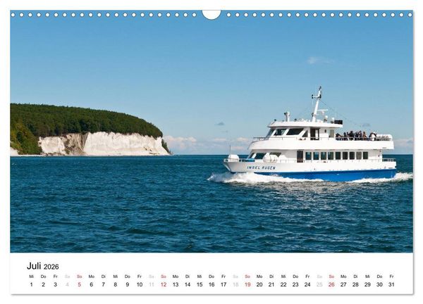 Produktbild: R&uuml;gen und Hiddensee (Wandkalender 2026 DIN A3 quer), CALVENDO Monatskalender