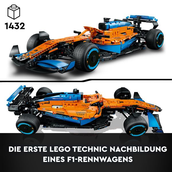 LEGO Technic 42141 McLaren Formel 1 Rennwagen, Modellauto für Erwachsene